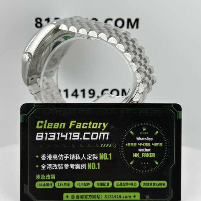 CLEAN PLUS廠勞力士日誌m126334-0018黑色五銖鏈