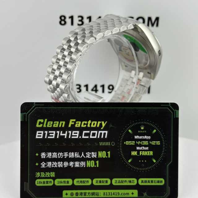 CLEAN PLUS廠勞力士日誌m126334-0018黑色五銖鏈