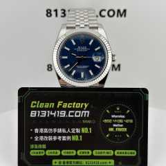 CLEAN PLUS廠勞力士日誌m126334-0002藍色五銖鏈
