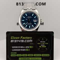 CLEAN PLUS廠勞力士日誌m126334-0002藍色五銖鏈