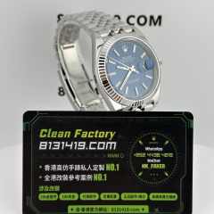 CLEAN PLUS廠勞力士日誌m126334-0002藍色五銖鏈