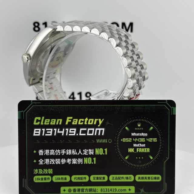 CLEAN PLUS廠勞力士日誌m126334-0002藍色五銖鏈