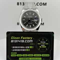 CLEAN PLUS廠勞力士日誌m126334-0014灰色五銖鏈