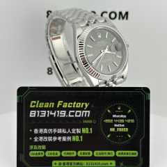 CLEAN PLUS廠勞力士日誌m126334-0014灰色五銖鏈