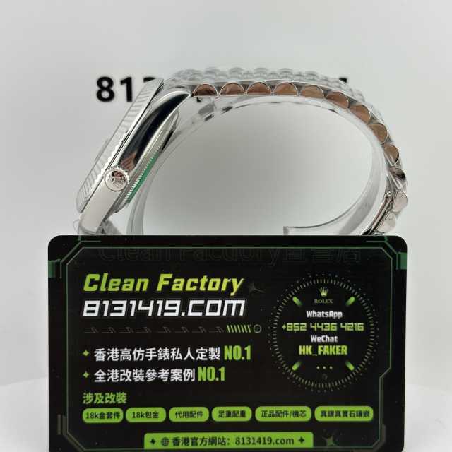 CLEAN PLUS廠勞力士日誌m126334-0014灰色五銖鏈