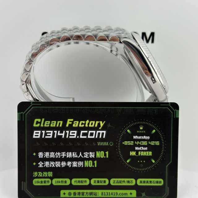 CLEAN PLUS廠勞力士日誌m126334-0014灰色五銖鏈