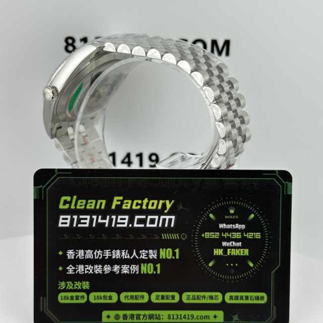 CLEAN PLUS廠勞力士日誌m126334-0014灰色五銖鏈