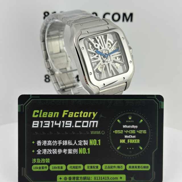 ML廠Cartier山度士系列鏤空版WHAS0015精鋼