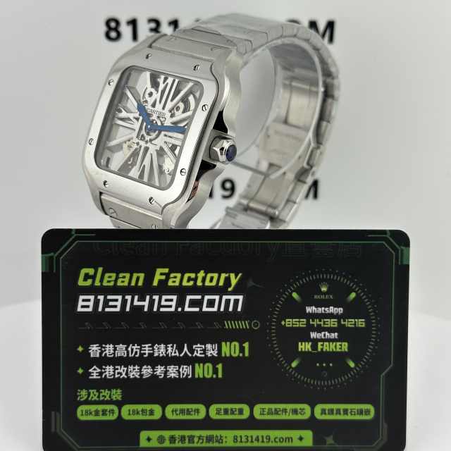 ML廠Cartier山度士系列鏤空版WHAS0015精鋼