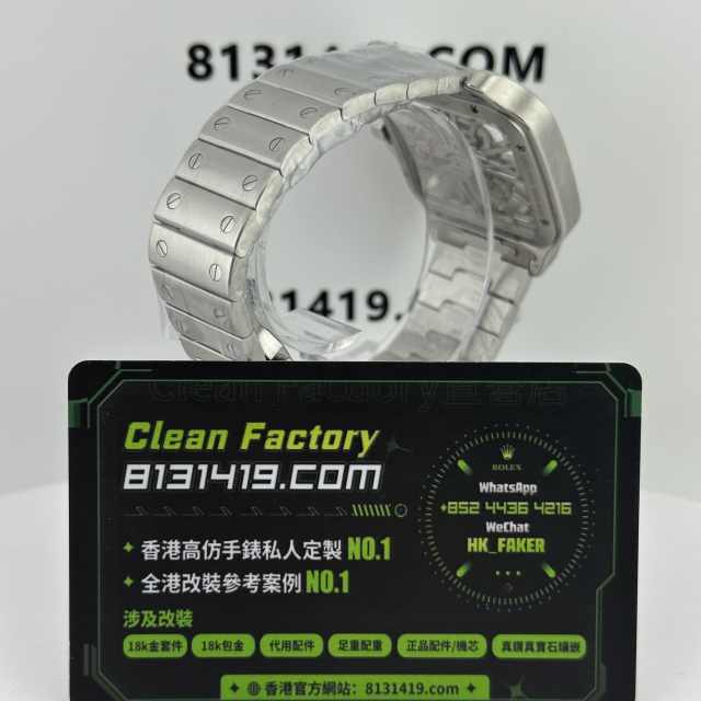 ML廠Cartier山度士系列鏤空版WHAS0015精鋼