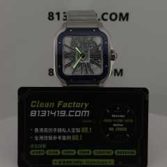 ML廠Cartier山度士系列鏤空版WHAS0026鋼藍