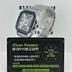 ML廠Cartier山度士系列鏤空版WHAS0026鋼藍