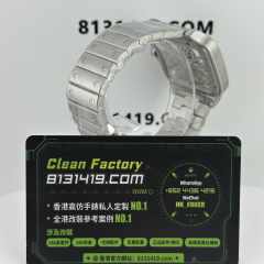 ML廠Cartier山度士系列鏤空版WHAS0026鋼藍