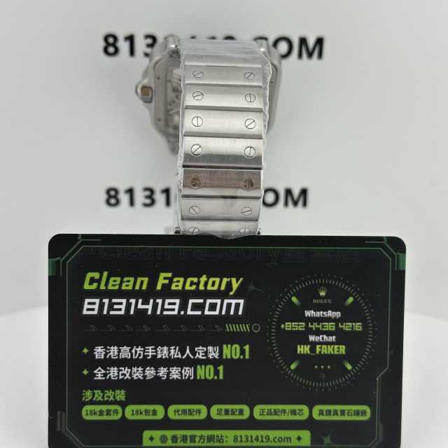 ML廠Cartier山度士系列鏤空版WHAS0026鋼藍