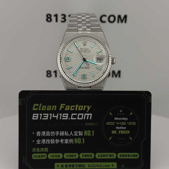 高仿勞力士Land-Dweller陸使型系列127234-0001鋼款白盤