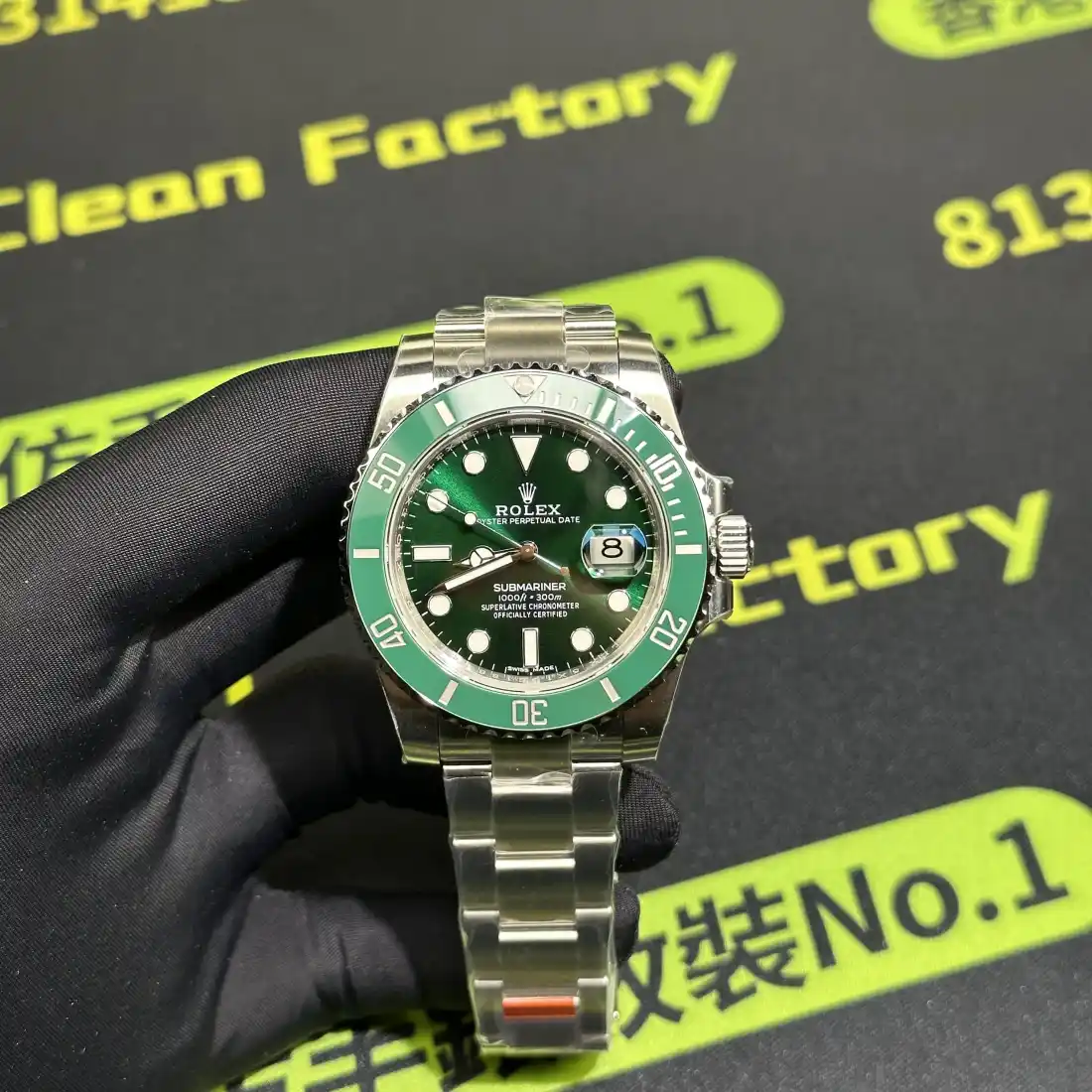 高仿勞力士VS廠綠水鬼116610LV藍寶石鏡面驗貨實拍 Clean Factory 8131419.COM