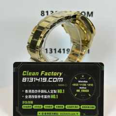 私人訂製高仿勞力士地通拿116598RBOW-0004黃金彩虹地206克