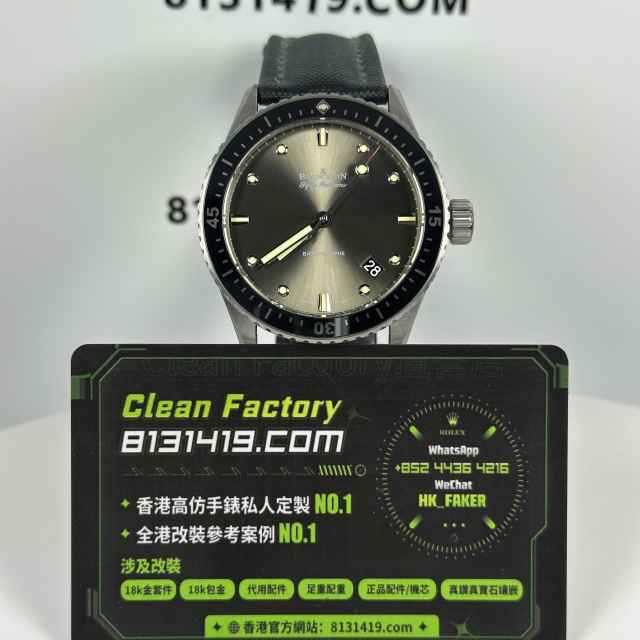 GF廠寶珀Blancpain五十噚系列5000-1110-B52A極光灰極光灰