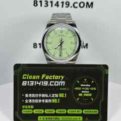 VS廠勞力士蠔式恆動126000-0011開心果綠