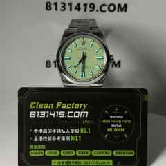 VS廠勞力士蠔式恆動126000-0011開心果綠