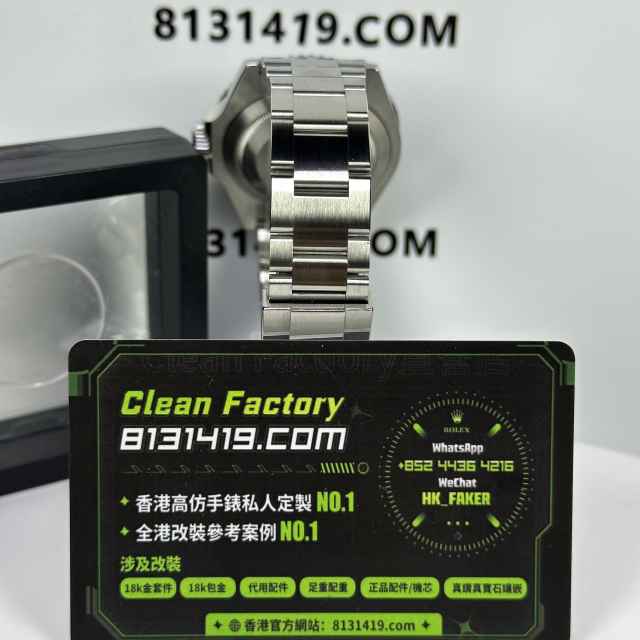 VS廠勞力士黑水鬼m126610ln-0001升級DEEP玻璃打磨