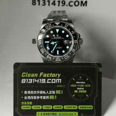 QF廠勞力士GMT系列m126710grnr-0003黑灰圈五銖鏈