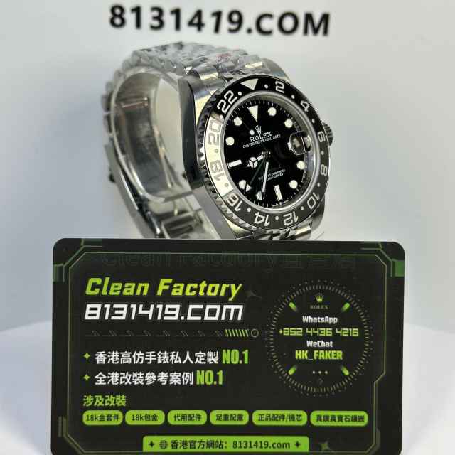 QF廠勞力士GMT系列m126710grnr-0003黑灰圈五銖鏈