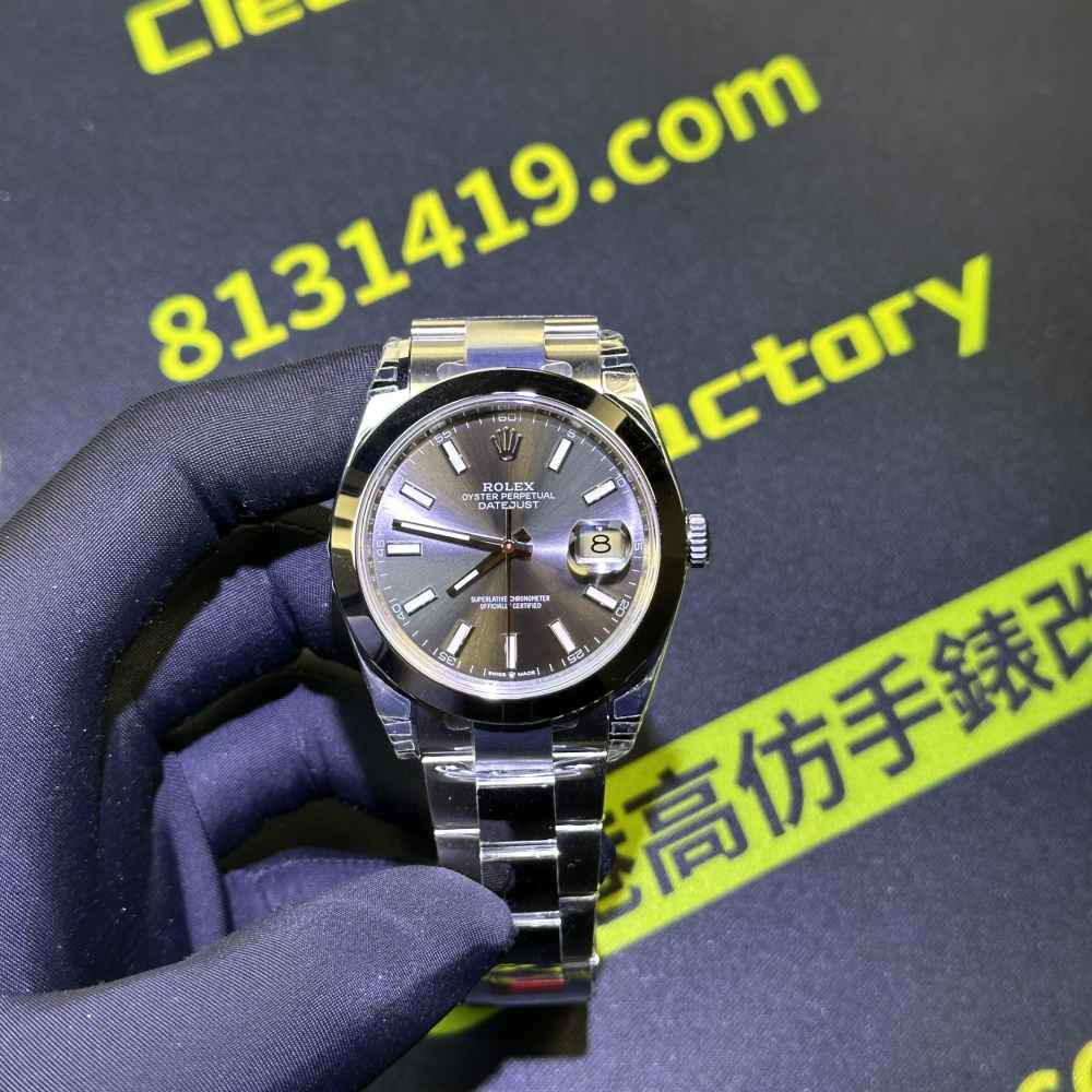 VS 廠 Dayjust 41 灰盤 側面 錶殼 厚度
