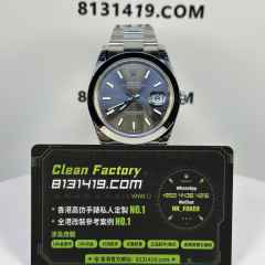 VS廠勞力士日誌型系列m126300-0007灰面光圈板帶