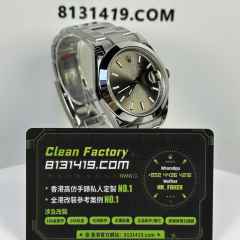 VS廠勞力士日誌型系列m126300-0007灰面光圈板帶