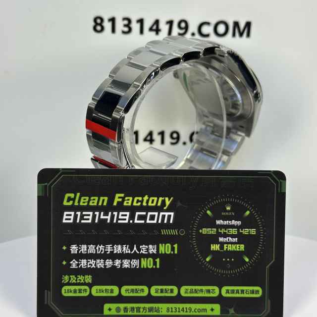 VS廠勞力士日誌型系列m126300-0007灰面光圈板帶