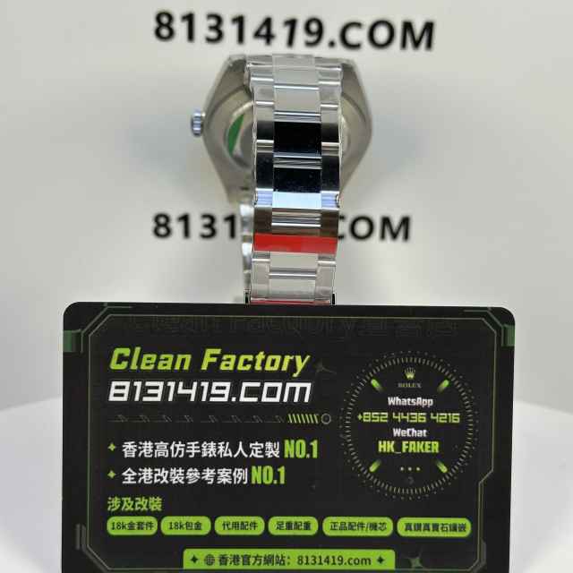 VS廠勞力士日誌型系列m126300-0007灰面光圈板帶