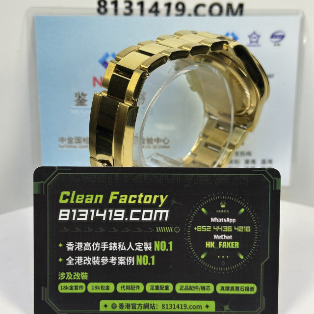 高端私人訂製高仿地通拿m126508-0004全金黑武士足重216克