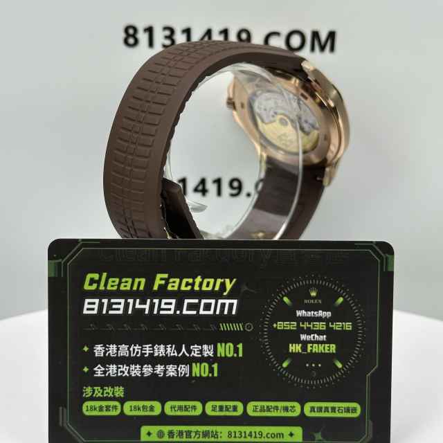 私人訂製高仿百達翡麗5167R-001玫瑰金手雷配重131克