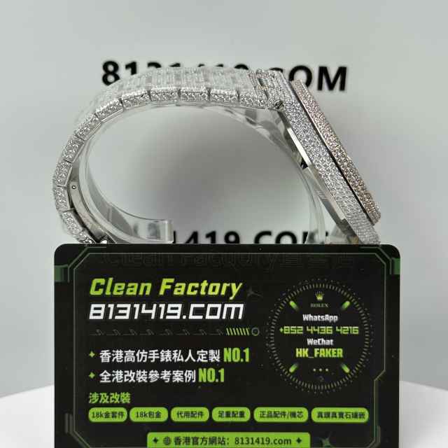 私人訂製高仿AP愛彼皇家橡樹系列15400滿天星鑲鑽粉金