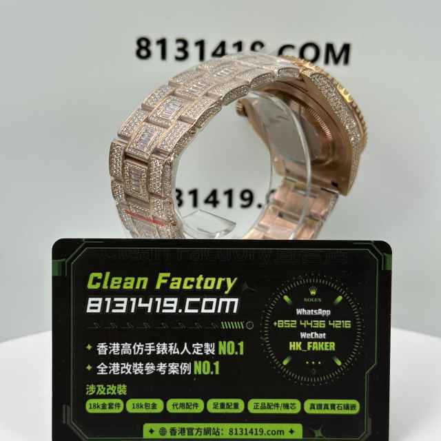 高仿勞力士GMT系列116769TBR玫瑰金滿天星訂製款