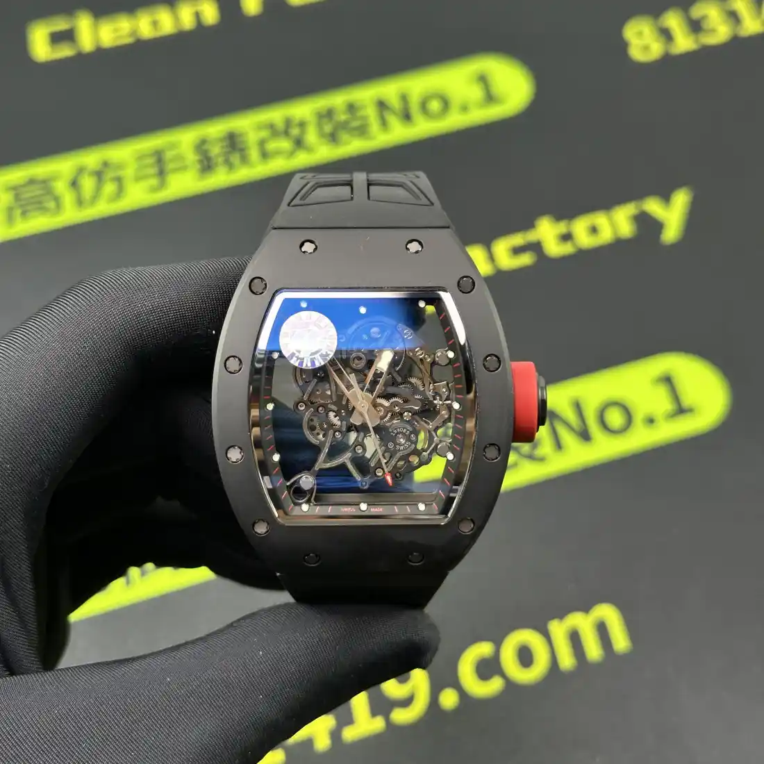 ZF廠RM055 V3 一體RMUL2規格機芯實拍 Clean Factory 8131419.COM