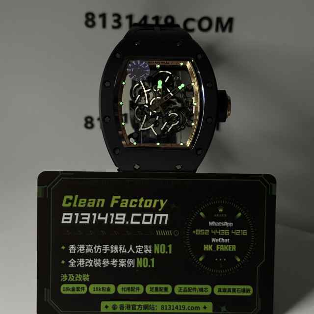 ZF廠RichardMille理查德米爾RM055黑陶瓷金色元素V3版