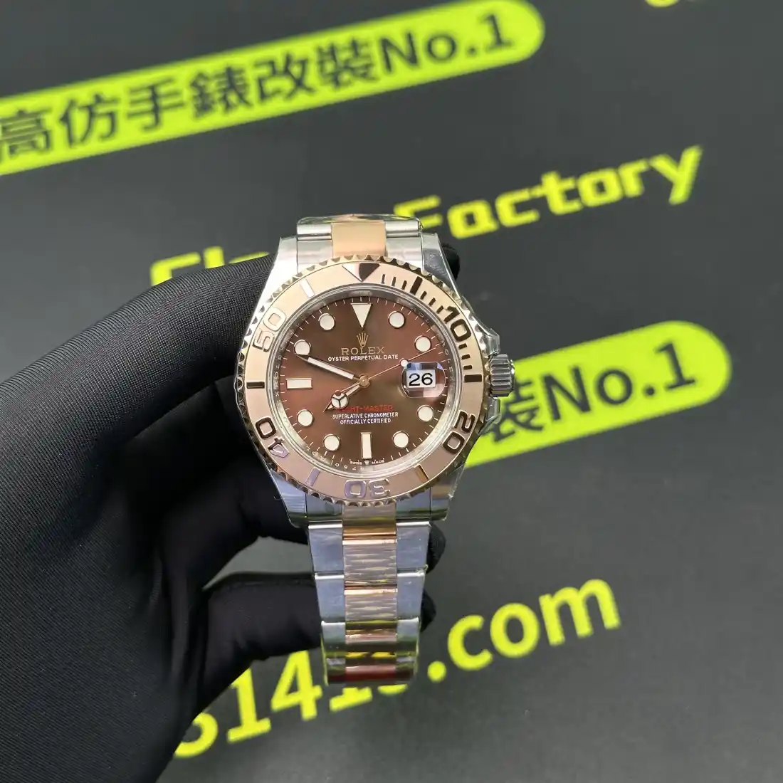 VS廠遊艇名仕m126621間玫瑰金啡面 丹東3235機芯實拍 Clean Factory 8131419.COM