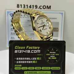 私人訂製高仿勞力士DayDate系列m228238-0042羅馬白足重204g