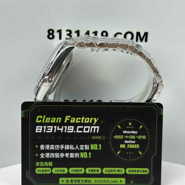 CLEAN PLUS廠勞力士日誌型系列m126334-0018黑色五銖鏈