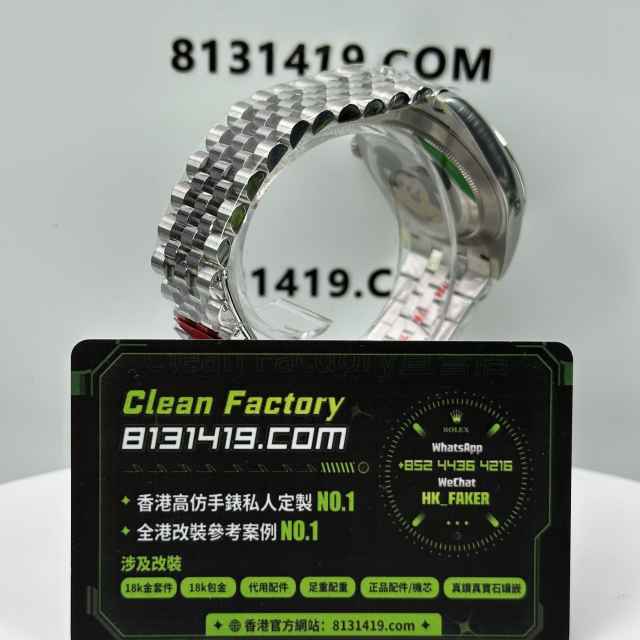 CLEAN PLUS廠勞力士日誌型系列m126334-0018黑色五銖鏈