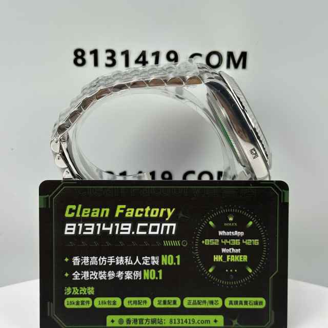 CLEAN PLUS廠勞力士日誌型系列m126334-0002藍色五銖鏈