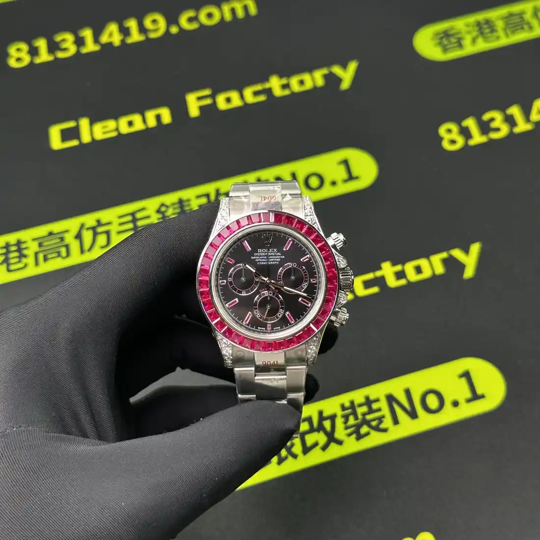 地通拿126599TRU紅寶圈隱藏款 4131機芯實拍 Clean Factory 8131419.COM