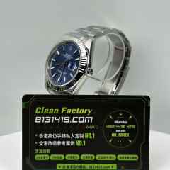 CLEAN PLUS廠勞力士日誌型系列m126334-0001藍色三板帶