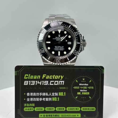QF廠勞力士SEA-DWELLER系列m126660-0001黑鬼王
