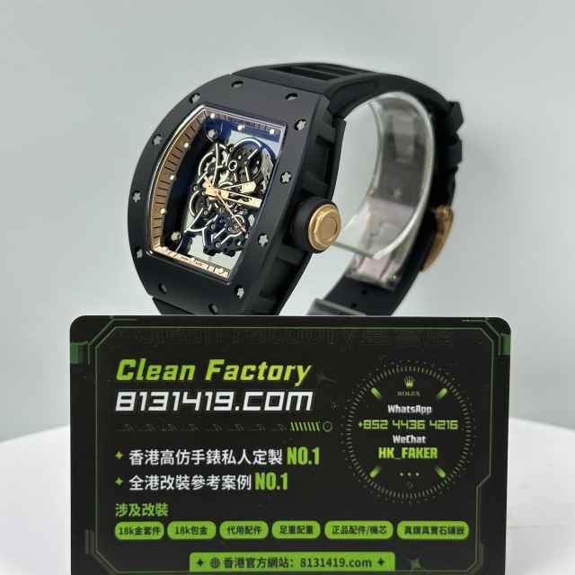 高仿Richard Mille理查德米爾RM055工作室高訂版黑金版