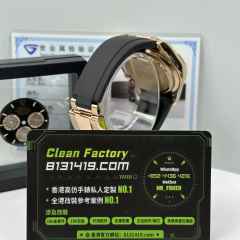 高端訂製高仿地通拿m126515LN-0008玫瑰金隕石面足重155克