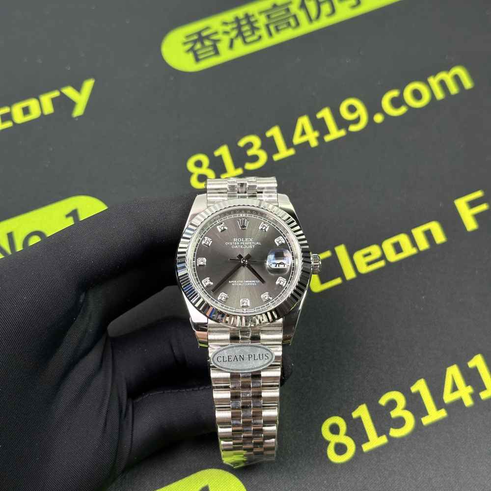 CLEAN PLUS 廠 Dayjust 41 灰鑽 側面 錶殼 細節