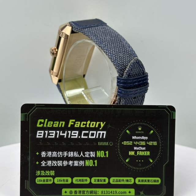 JJF廠Jaeger-LeCoultre Reverso系列雙面Q713257J黑盤